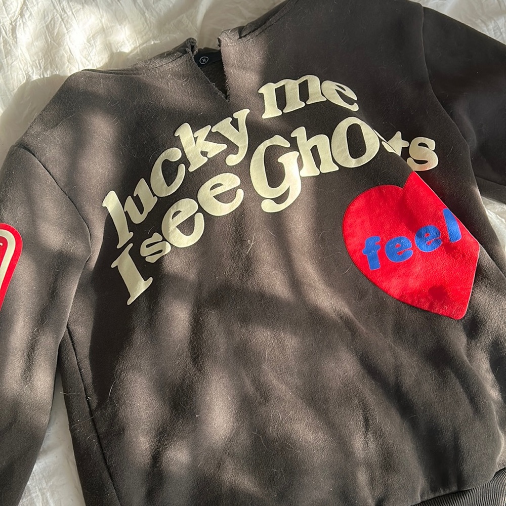 Hoodie Lucky Me I See Ghosts Pullover Hoodie Hip Hop Hooded Graphic